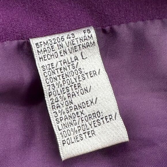 Purple Harvé Bernard Jacket/Cardigan, Size Large - Picture 5 of 8
